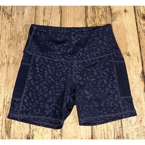 LegEnd Women’s Size M Black Cheetah Print Biker Shorts NWOT